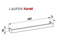 MEDIDAS TOALLERO LAVABO 60cm KARTELL LAUFEN